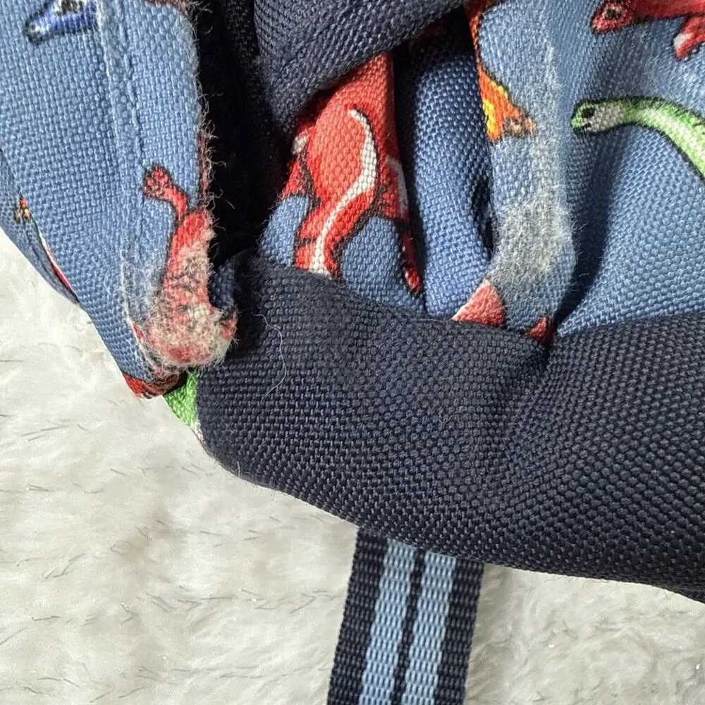 Pottery Barn Kids Dinosaur Backpack Blue Mini Dino Print
